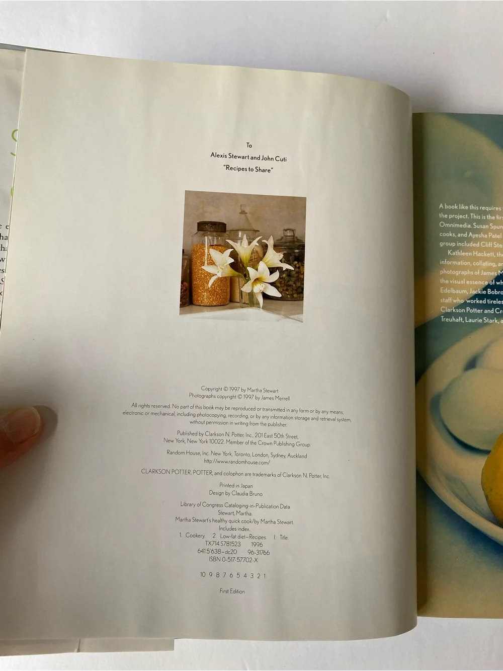 Martha Stewart's Healthy Quick Cook Book 1st edition